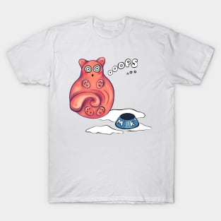 Cat and milk T-Shirt